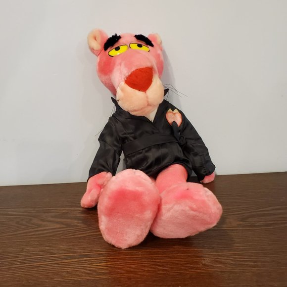 1987 Macy's Pink Panther 24K Special Effects Hugh Hefner Plush Valentine Posable - Picture 8 of 12